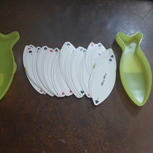 Umbra Splish Splash Fish Shaped Novelty Playing Cards Complete Set